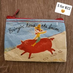 Blue Q Bacon Coin Purse Cowgirl